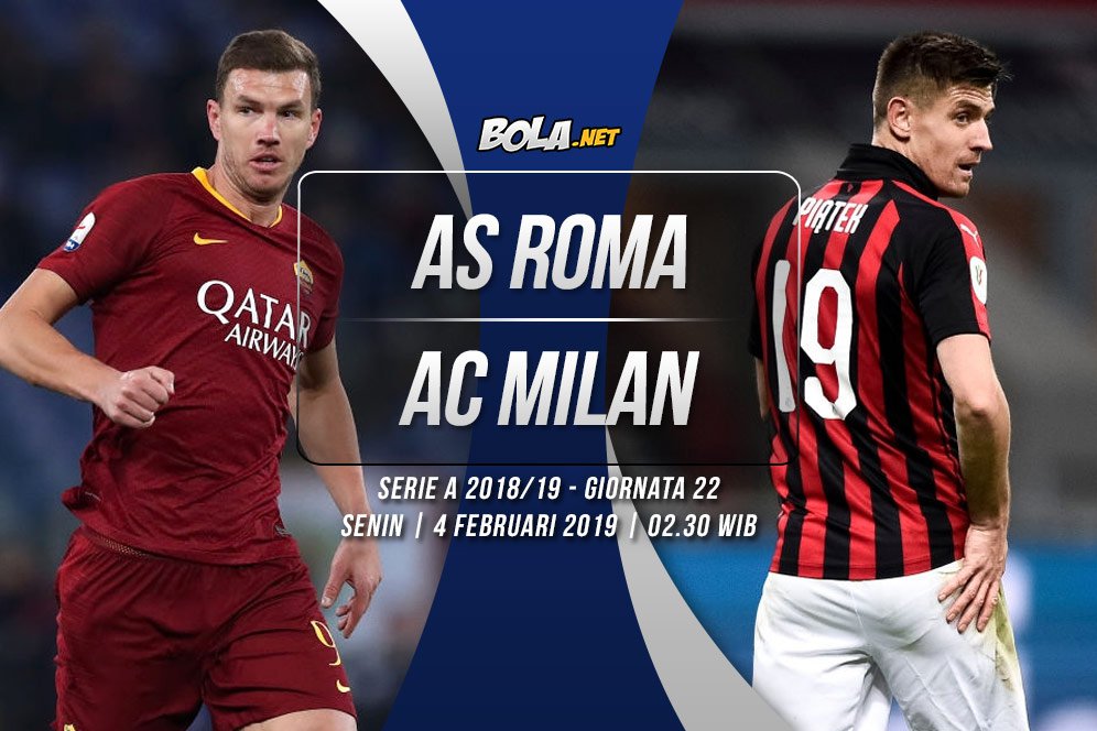 Prediksi AS Roma vs AC Milan 4 Februari 2019 Prediksi AS Roma vs AC Milan 4 Februari 2019