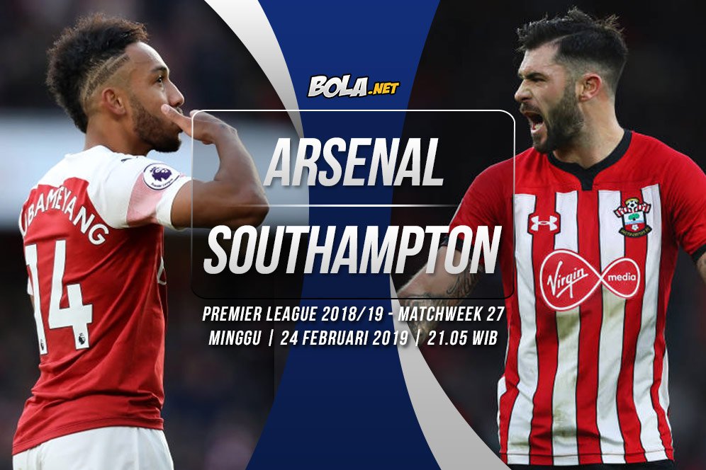 Data dan Fakta Premier League: Arsenal vs Southampton