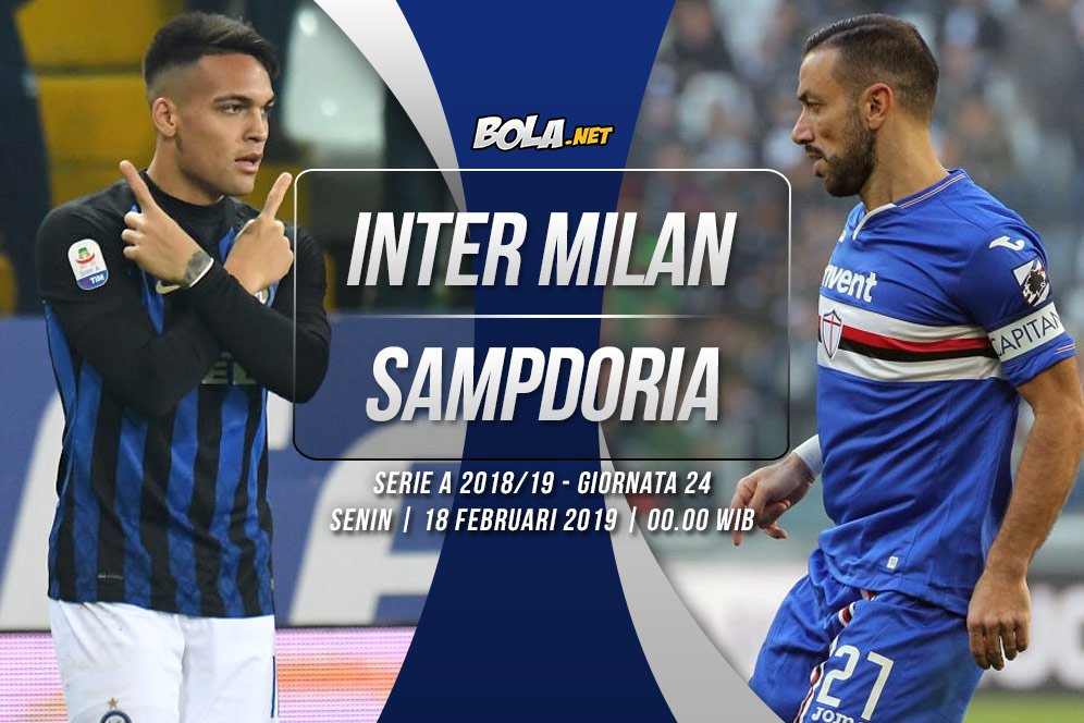 Data dan Fakta Serie A: Inter Milan vs Sampdoria