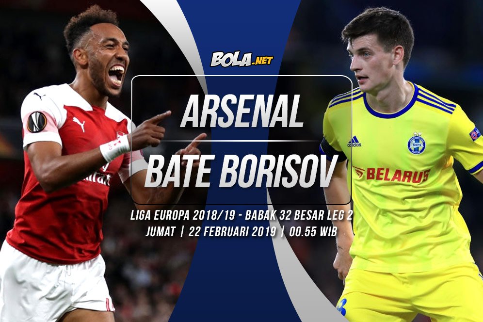 Prediksi Arsenal vs BATE Borisov 22 Februari 2019