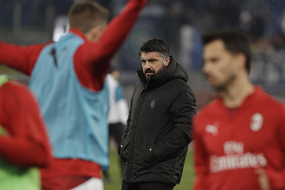 Raih Dua Hasil Buruk, Gattuso: Milan Masih Hidup, Kok!