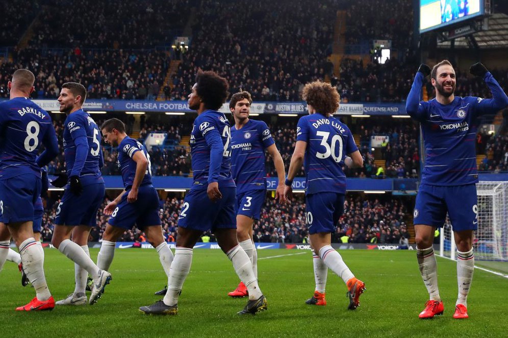 Hasil Pertandingan Chelsea vs Huddersfield Town: 5-0