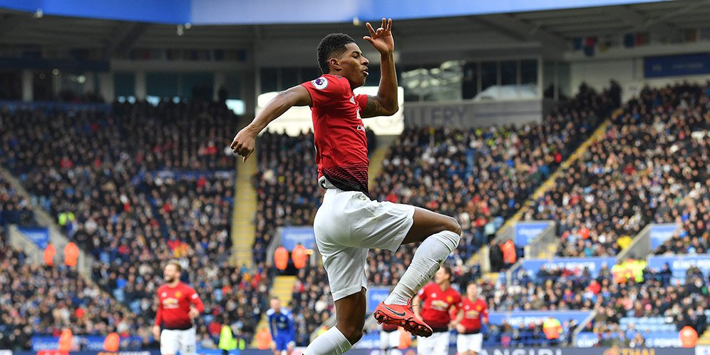 Lawan Leicester City, Rashford Bermain Sambil Menahan Cedera