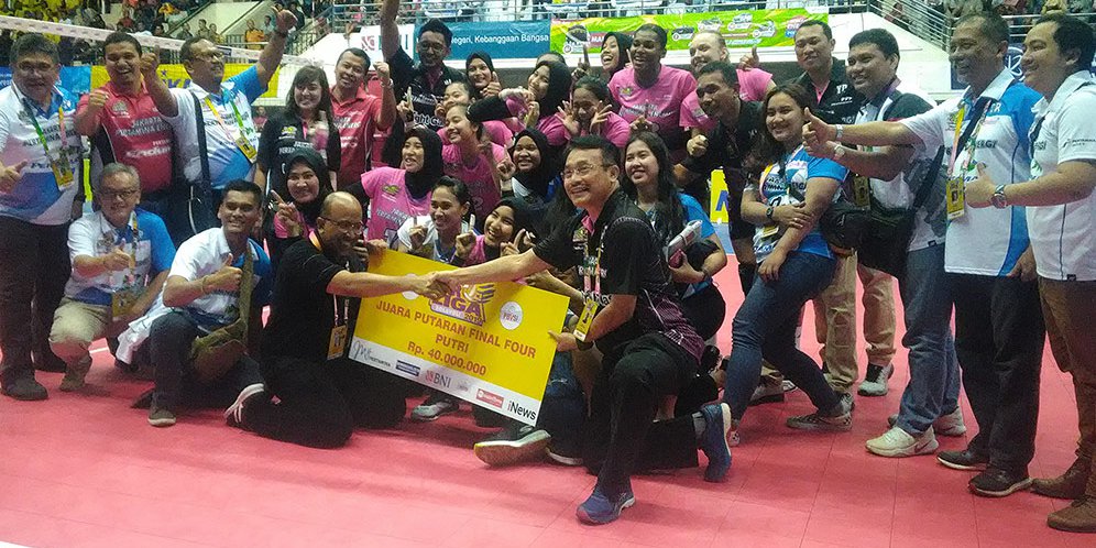 Tim Putra BNI 46 dan Tim Putri Pertamina Energi Juarai Final Four Proliga 2019