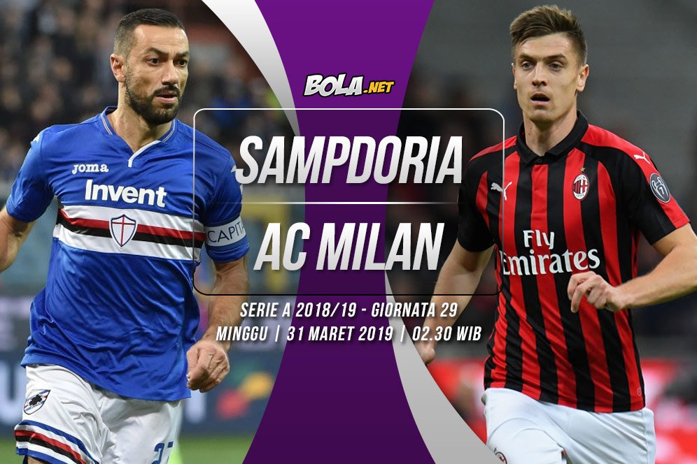 Data dan Fakta Serie A: Sampdoria vs AC Milan Data dan Fakta Serie A: Sampdoria vs AC Milan