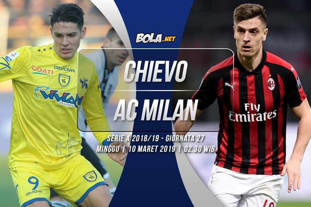 Prediksi Chievo vs AC Milan 10 Maret 2019