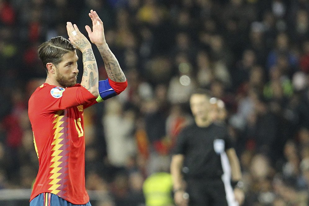 Spanyol Menang, Sergio Ramos Pecahkan Rekor Internasional