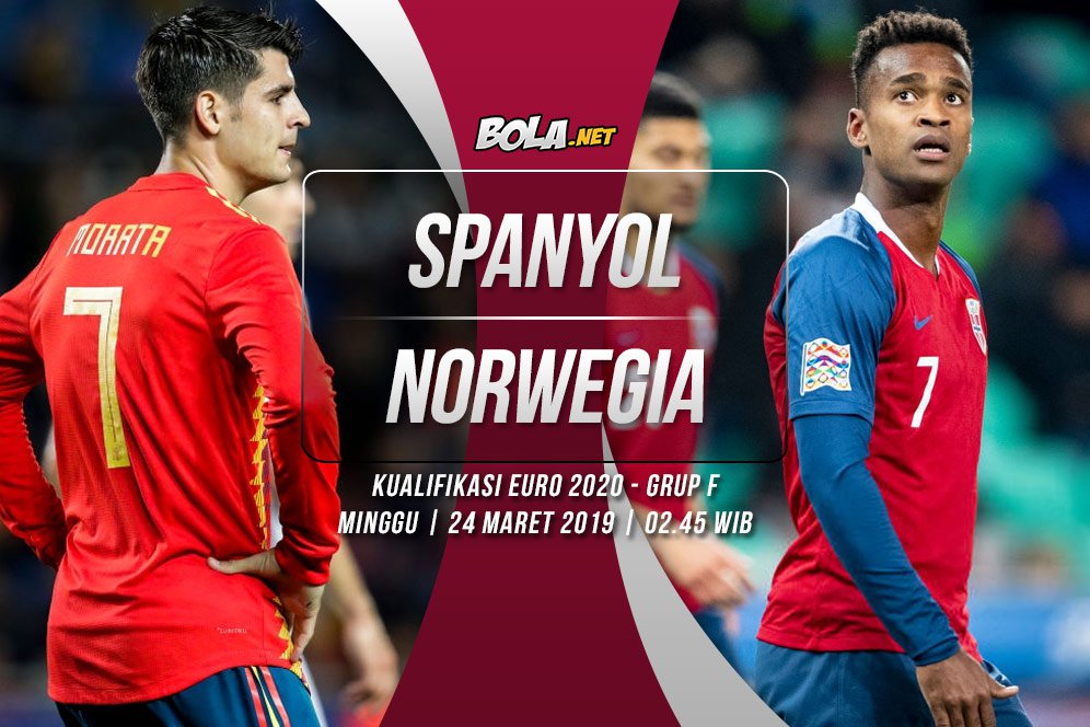 Prediksi Spanyol vs Norwegia 24 Maret 2019