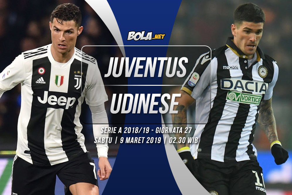 Prediksi Juventus vs Udinese 9 Maret 2019