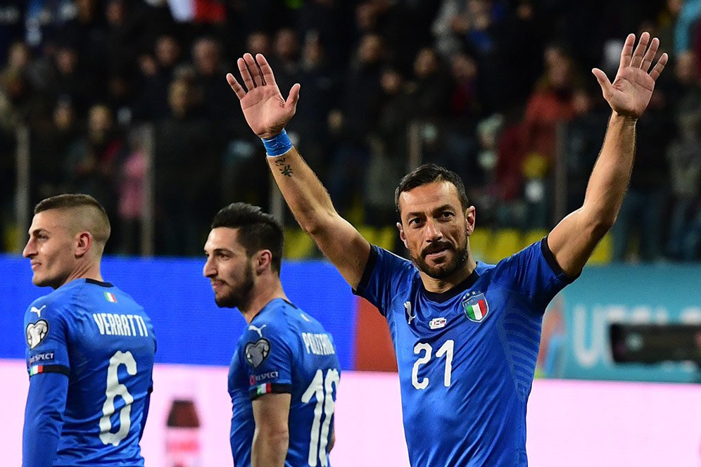 Cetak Dua Gol untuk Italia, Quagliarella Merasa Kembali Muda