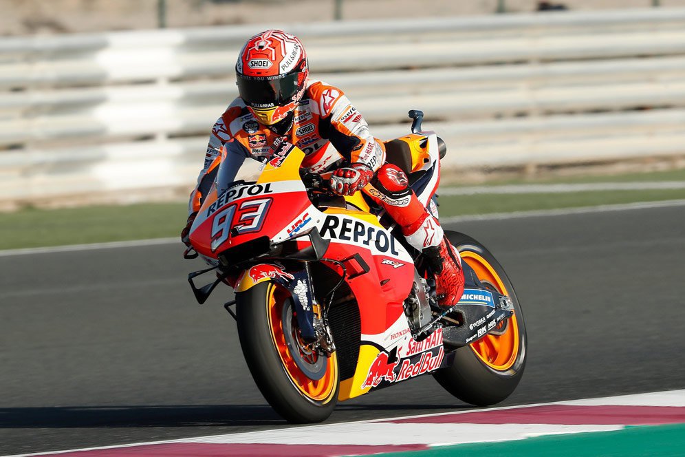 Hasil FP3 MotoGP Qatar: Marquez Berkuasa, Dibuntuti Bagnaia-Espargaro