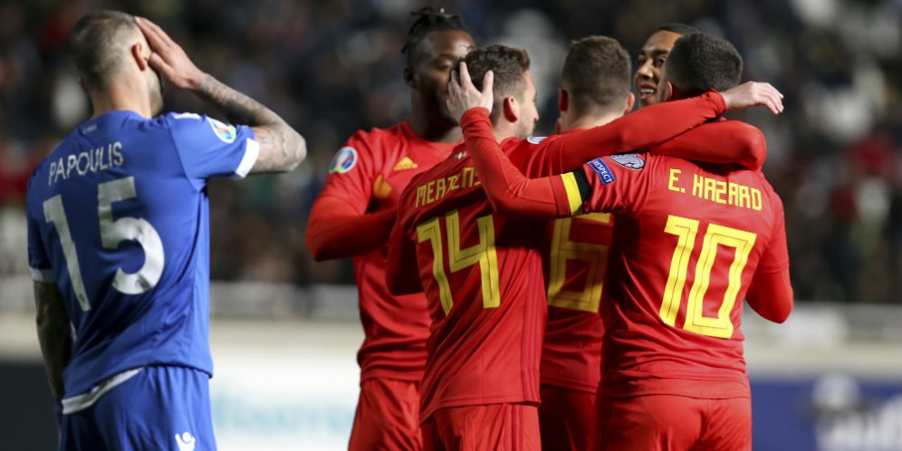 Hasil Pertandingan Siprus vs Belgia: Skor 0-2