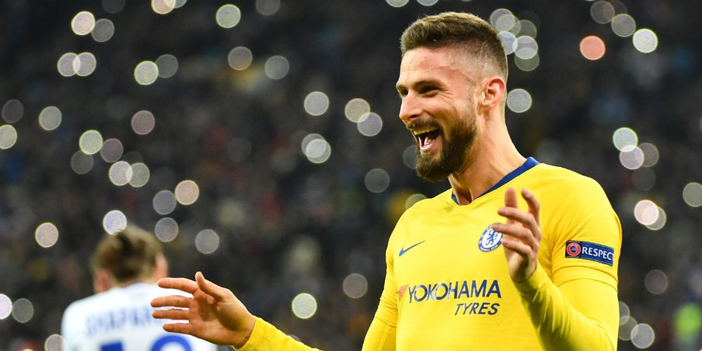 Image result for Hat-trick Giroud Pastikan Chelsea ke Babak 16 Besar Liga Europa