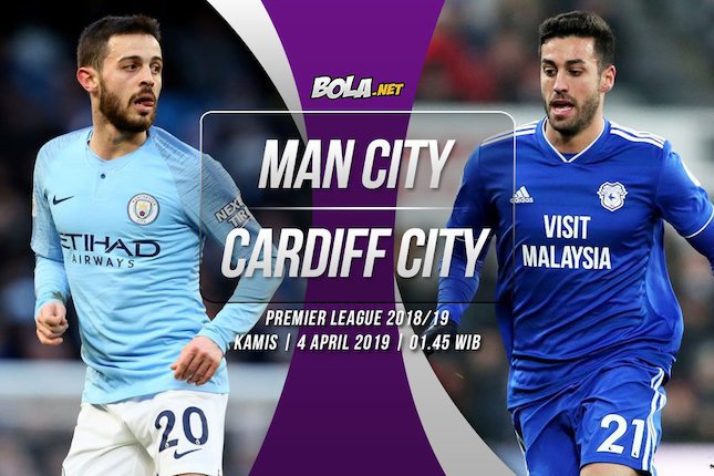 Data dan Fakta Premier League: Manchester City vs Cardiff City Data dan Fakta Premier League: Manchester City vs Cardiff City