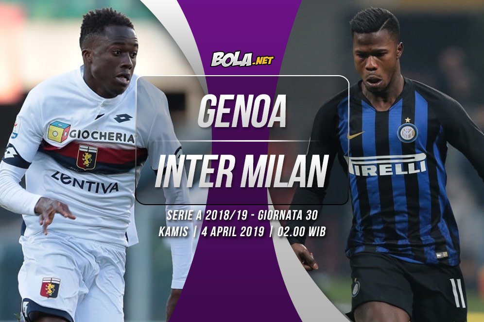 Prediksi Pertandingan Genoa vs Inter Milan 4 April 2019