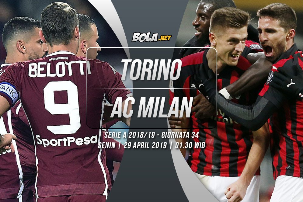 Data dan Fakta Serie A: Torino vs AC Milan