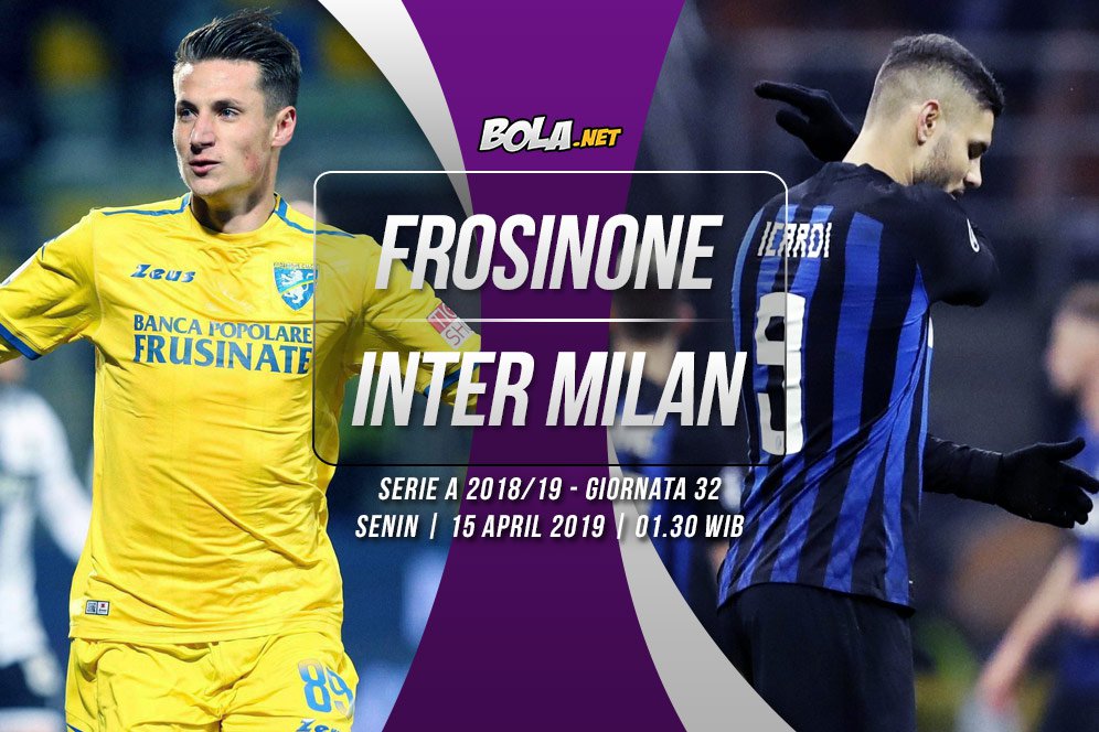 Data dan Fakta Serie A: Frosinone vs Inter Milan