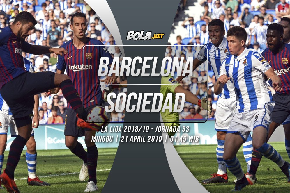 Live Streaming Barcelona vs Real Sociedad di SCTV