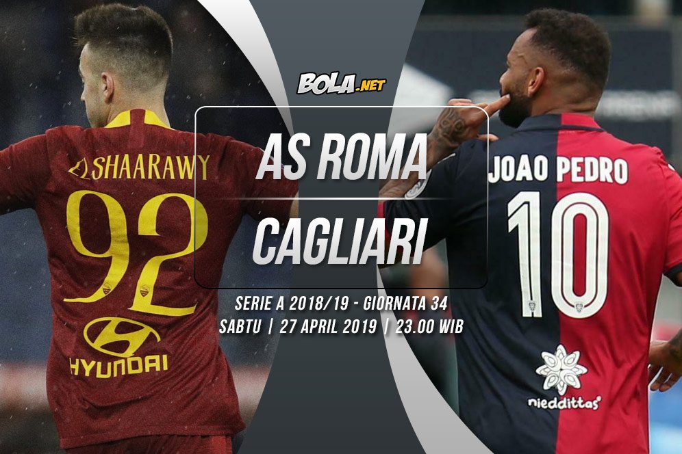 Prediksi AS Roma vs Cagliari 27 April 2019