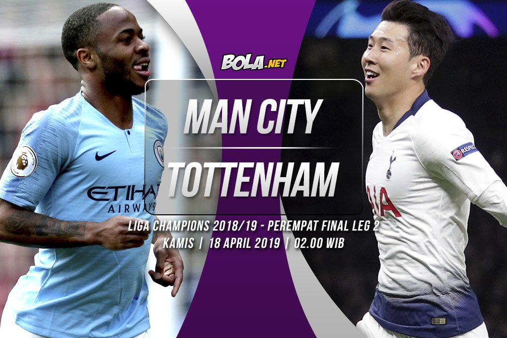 Prediksi Manchester City vs Tottenham 18 April 2019