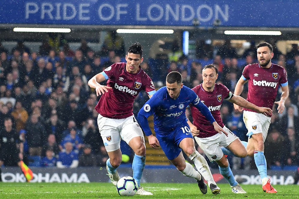 Catatan Laga Chelsea vs West Ham, Hazard Tambah Torehan Impresif di The Blues