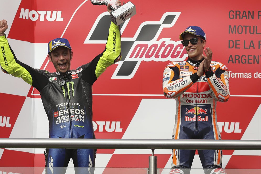 Marc Marquez: Valentino Rossi Itu Legenda, Sudah Berbuat Banyak untuk MotoGP