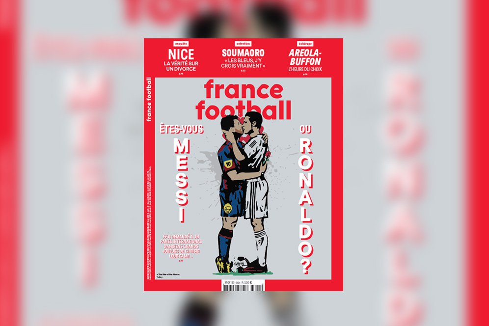 Viral! Messi dan Ronaldo Berciuman di Cover Teranyar Majalah Sepak Bola Ternama Viral! Messi dan Ronaldo Berciuman di Cover Teranyar Majalah Sepak Bola Ternama