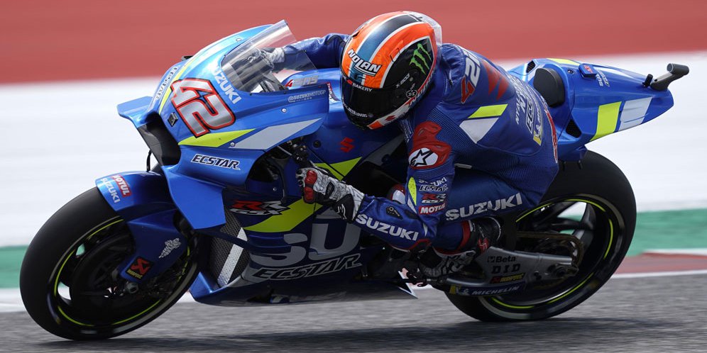 Rins Akui Tertekan Saat Duel Kontra Rossi di Austin