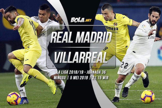 Real Madrid vs Villarreal (c) Bola.net