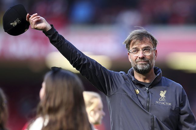 Jurgen Klopp usai menukangi Liverpool melawan Wolverhampton dalam laga penutup Premier League 2018/2019, Minggu (12/5). (c) AP Photo