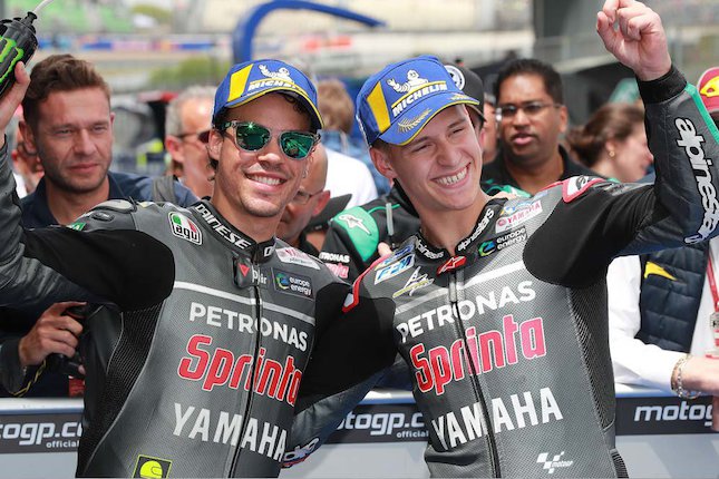 Duet Petronas Yamaha SRT, Franco Morbidelli dan Fabio Quartararo (c) SRT