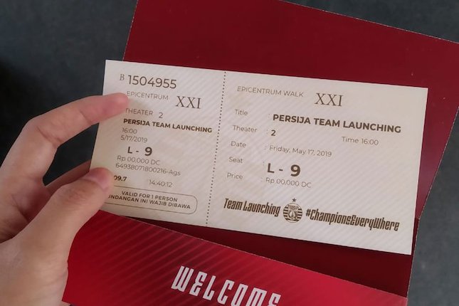 Suasana Peluncuran Tim dan Jersey Persija Jakarta untuk kompetisi Shopee Liga 1 2019 di Studio 2 XXI Epicentrum Kuningan, Jakarta Selatan pada hari Jumat (17/5) sore. (c) Fitri Apriani