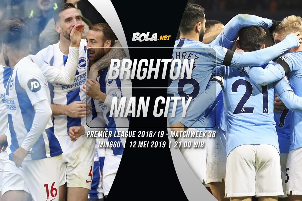 Data dan Fakta Premier League: Brighton vs Manchester City