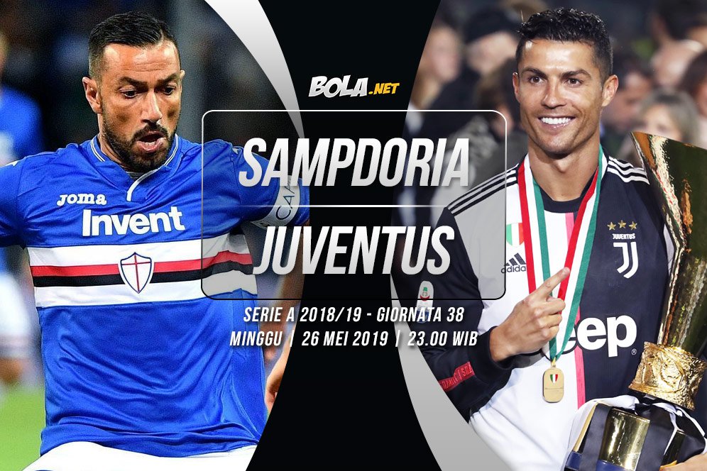 Data dan Fakta Serie A: Sampdoria vs Juventus