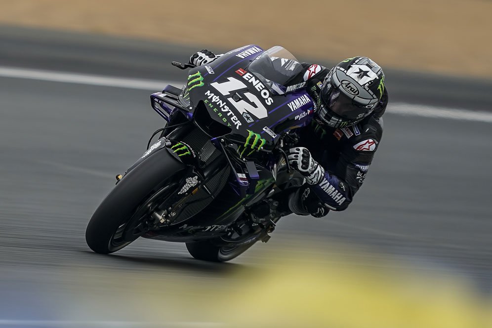 Tertabrak Bagnaia di Le Mans, Vinales Hanya Bisa Pasrah