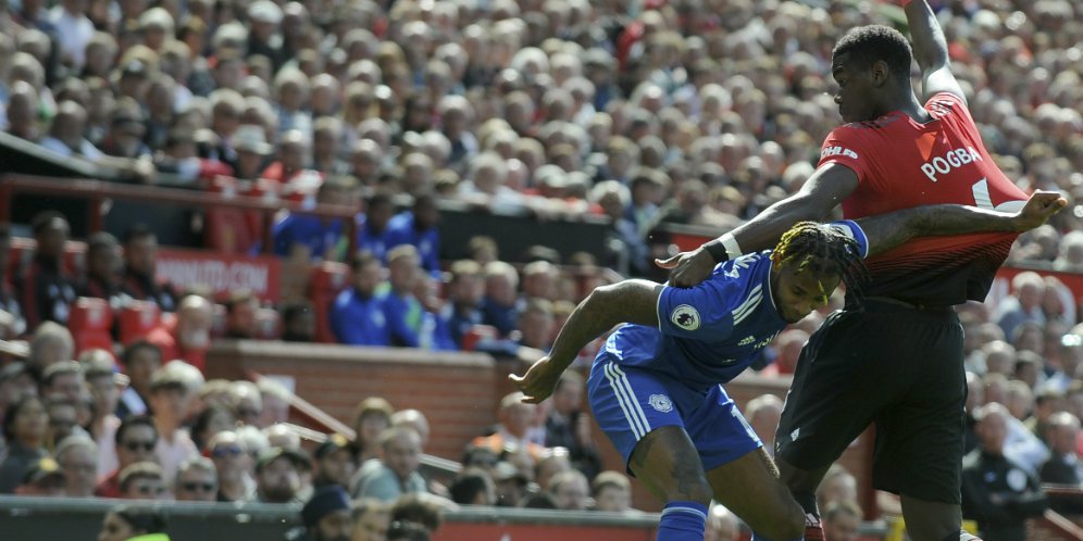 Hasil Pertandingan Manchester United vs Cardiff City: Skor 0-2
