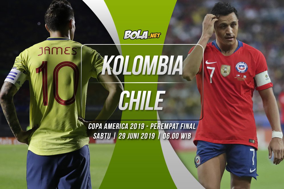 Copa America 2019: Kolombia vs Chile, Kualitas vs Pengalaman Copa America 2019: Kolombia vs Chile, Kualitas vs Pengalaman