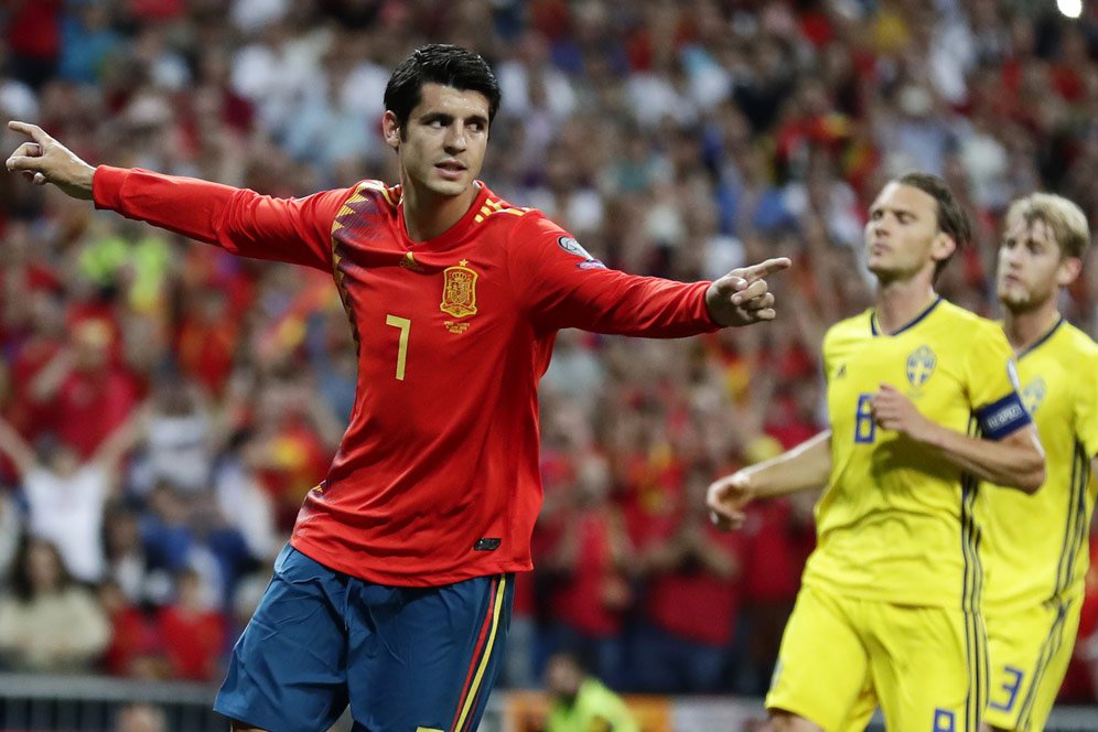 Alvaro Morata Targetkan Satu Tempat di Skuat Spanyol Euro 2020