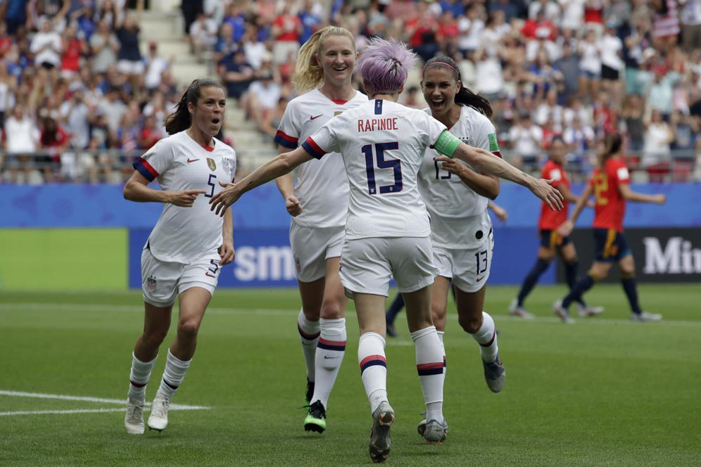 Piala Dunia Wanita 2019: Spanyol Keok, Amerika Serikat ke Perempat Final