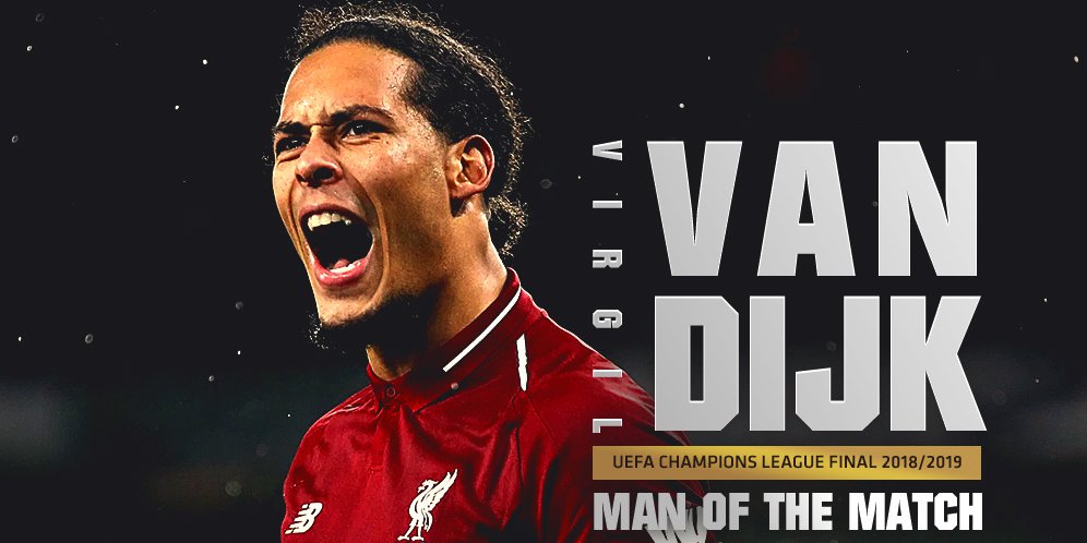 Virgil Van Dijk Pemain Terbaik Final Liga Champions 2018 2019 Bola Net