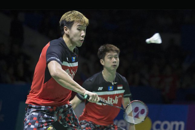 Kevin Sanjaya Sukamuljo/Marcus Fernaldi Gideon (c) Bola.com/Peksi Cahyo