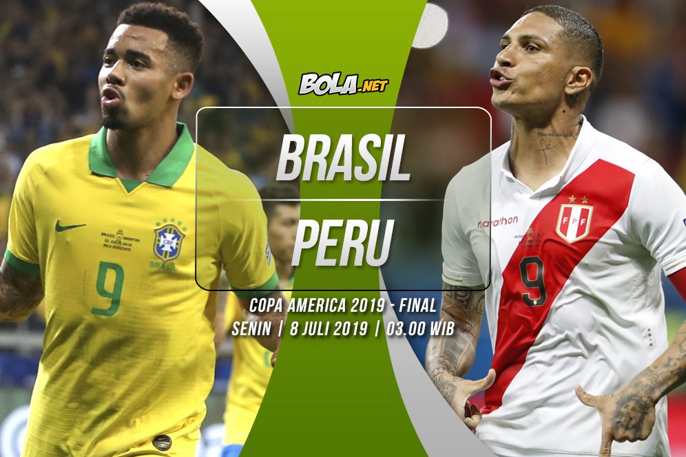 Prediksi Brasil vs Peru 8 Juli 2019