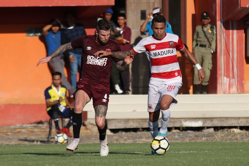 Hasil Pertandingan Madura United vs PSM Makassar: Skor 2-1 (Agg 2-2)