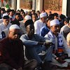 Antusiasnya Makan Konate Ikut Salat Iduladha di Malang