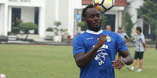 Michael Essien ketika berseragam Persib Bandung (c) Liputan6.com/ Kukuh Saokani