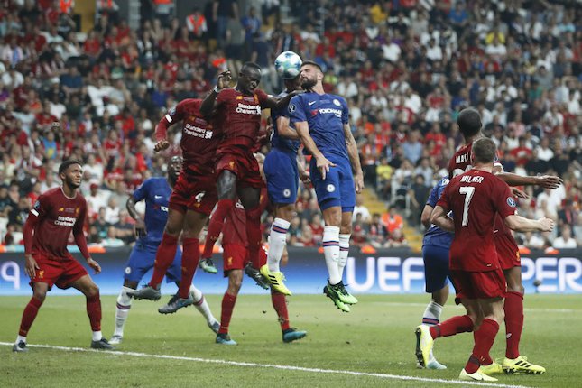 Liverpool vs Chelsea di UEFA Super Cup 2019. (c) AP Photo