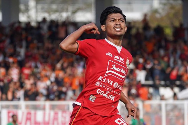 Heri Susanto merayakan golnya ke gawang Kalteng Putra (c) Persija Media