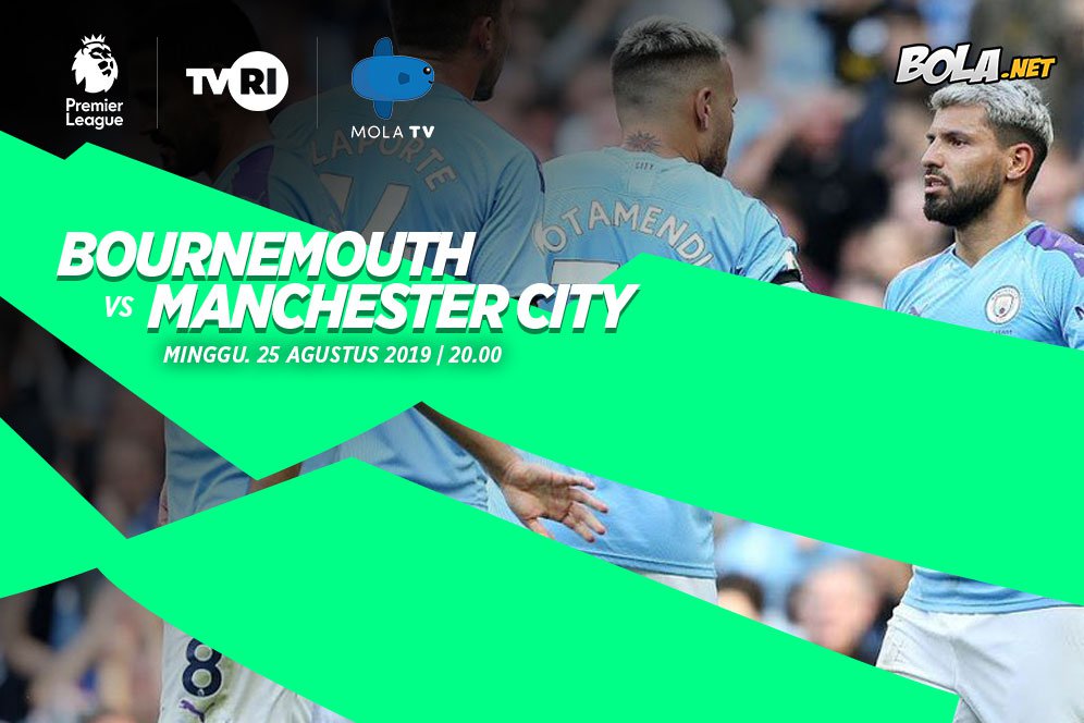 Jadwal dan Live Streaming Bournemouth vs Manchester City di TVRI dan Mola TV