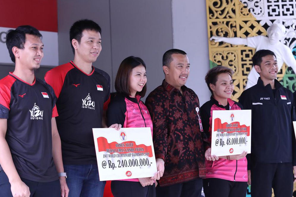 Rebut Medali Emas, Ahsan/Hendra Raih Bonus dari Kemenpora Rebut Medali Emas, Ahsan/Hendra Raih Bonus dari Kemenpora