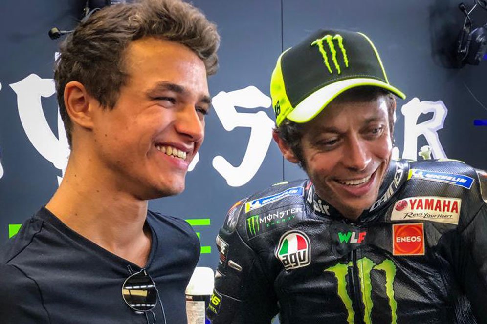 Valentino Rossi Ikut Girang Lando Norris Raih Podium Perdana di F1